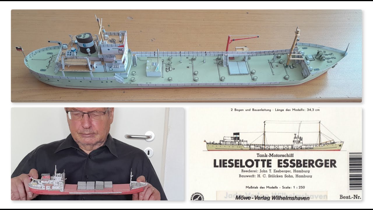 Liselotte Essberger als Kartonmodell