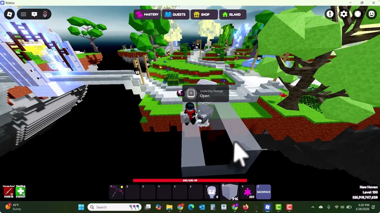 Controlling Underlings in Sky Reacher