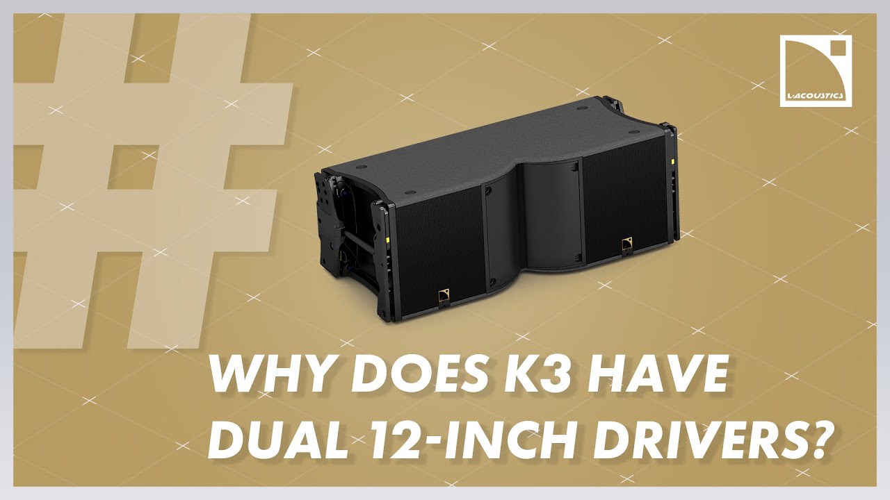 #AskLAcoustics - Why does K3 have dual 12-inch low-frequency drivers?