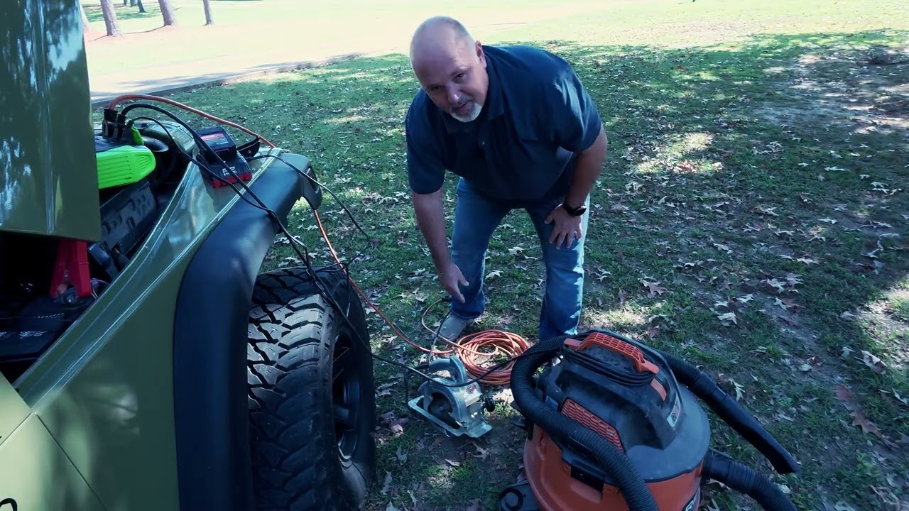 GREEN FUEL 1000W Inverter Test — Powering a Skil Saw & Full-Size Shop Vac from My Jeep