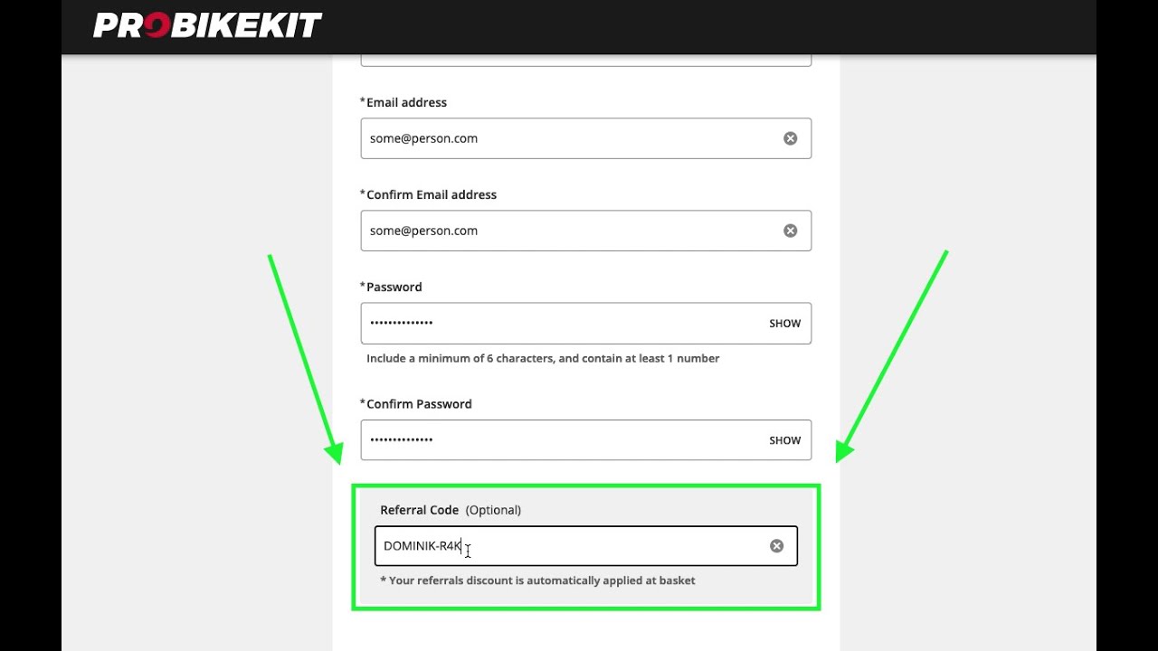 ProBikeKit Referral Code - How to redeem
