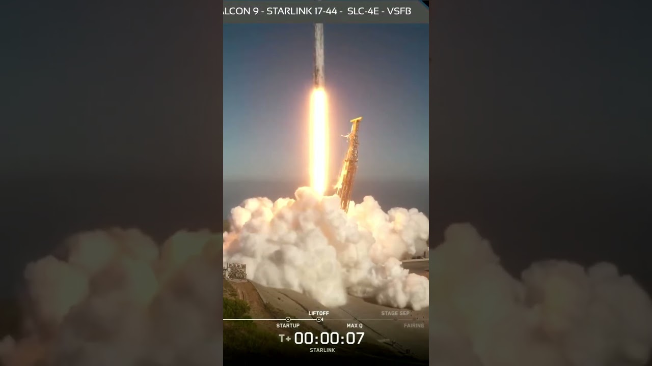 Старт ракеты Falcon 9 &mdash; Starlink 17-44 &mdash; SLC-4E &mdash; Космическая база Ванденберг &mdash; 11 июня 2026 г.