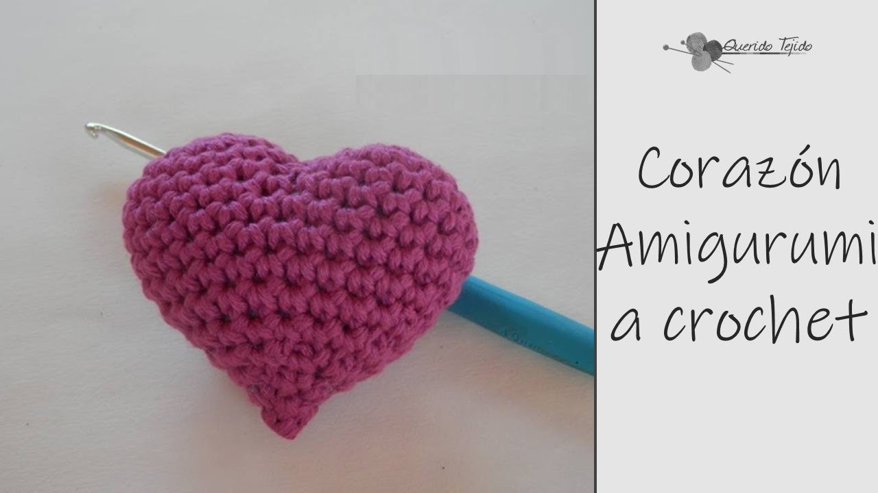 Corazón Amigurumi - Crochet Amiguruimi Heart ENGLISH SUB
