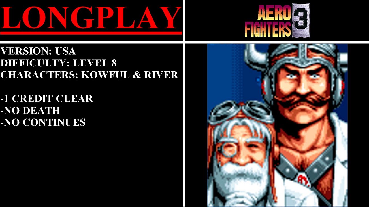 Aero Fighters 3 [USA] (Arcade) - (Longplay - Kowful & River | Level 8 Difficulty)