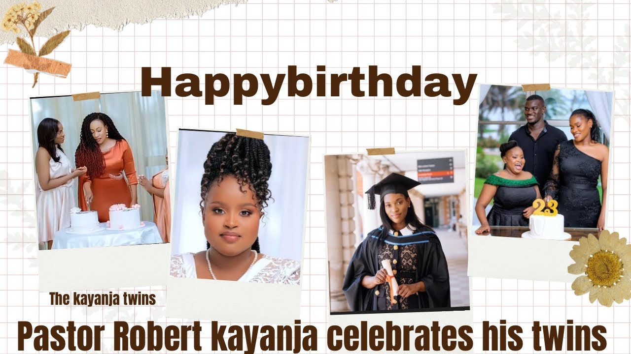 Pastor Robert kayanja and wife celebrating birthday of his twin daughters