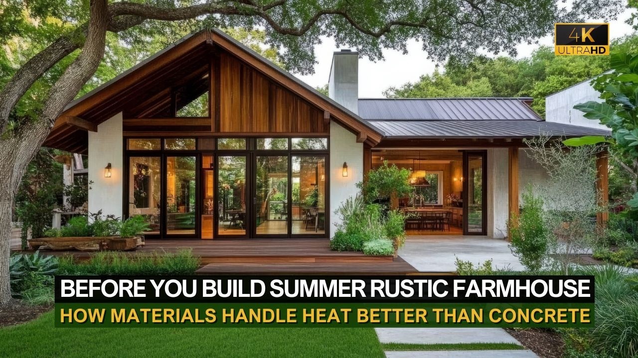 Before You Build: How Rustic Farmhouse Materials Handle Summer Heat Better Than Concrete