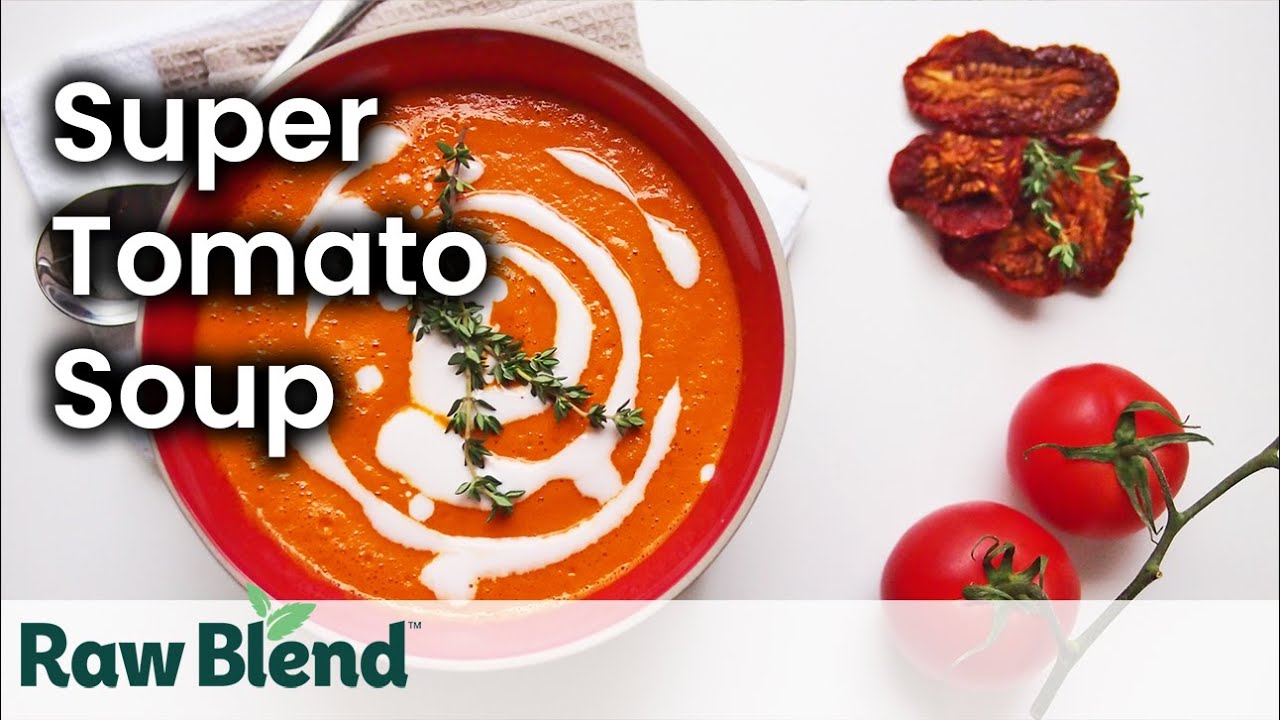 Как приготовить горячий суп (супертоматный рецепт) в блендере Vitamix | Видео