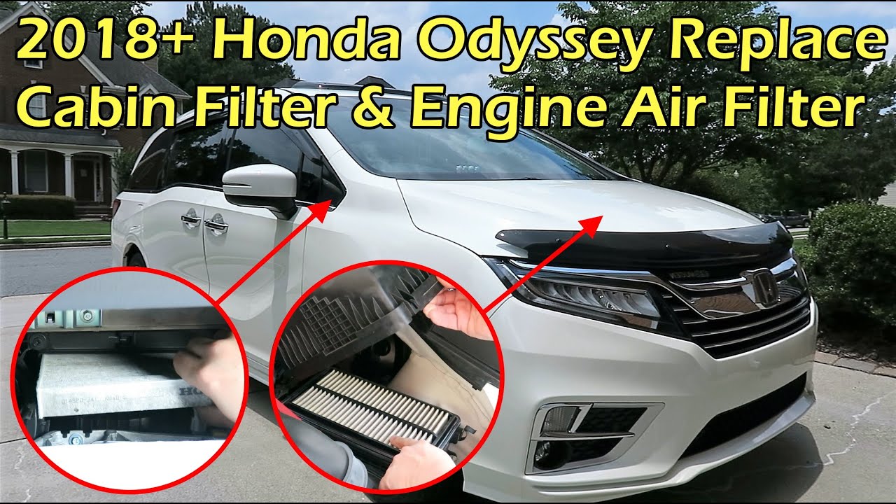 2018+ Honda Odyssey Cabin Filter & Engine Filter Replacement