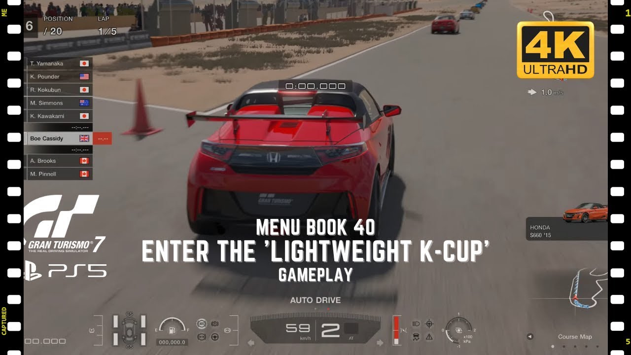 MENÚ 40 - COPA DE COCHES K LIGEROS PARTE 1 | GRAN TURISMO 7 Edición 25 Aniversario | PS5 4K