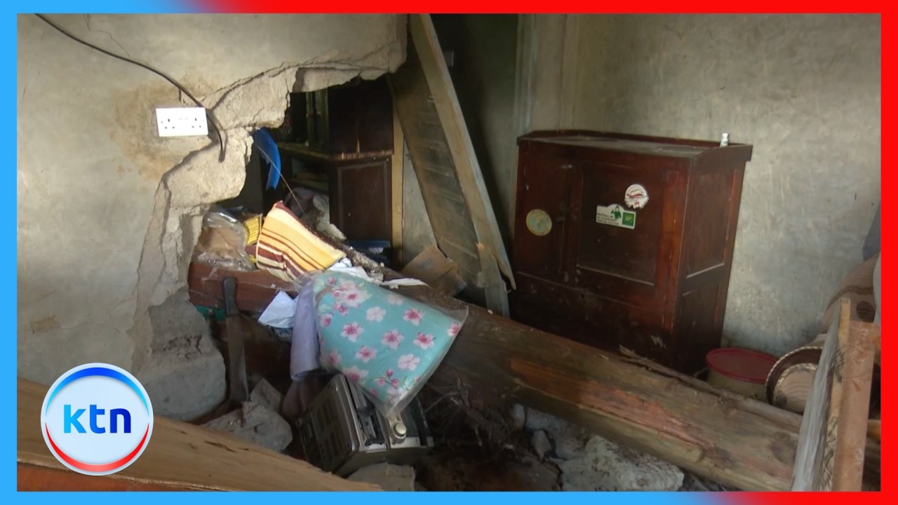 Family narrowly escapes death in Nyeri after huge tree crashes onto house during heavy rains