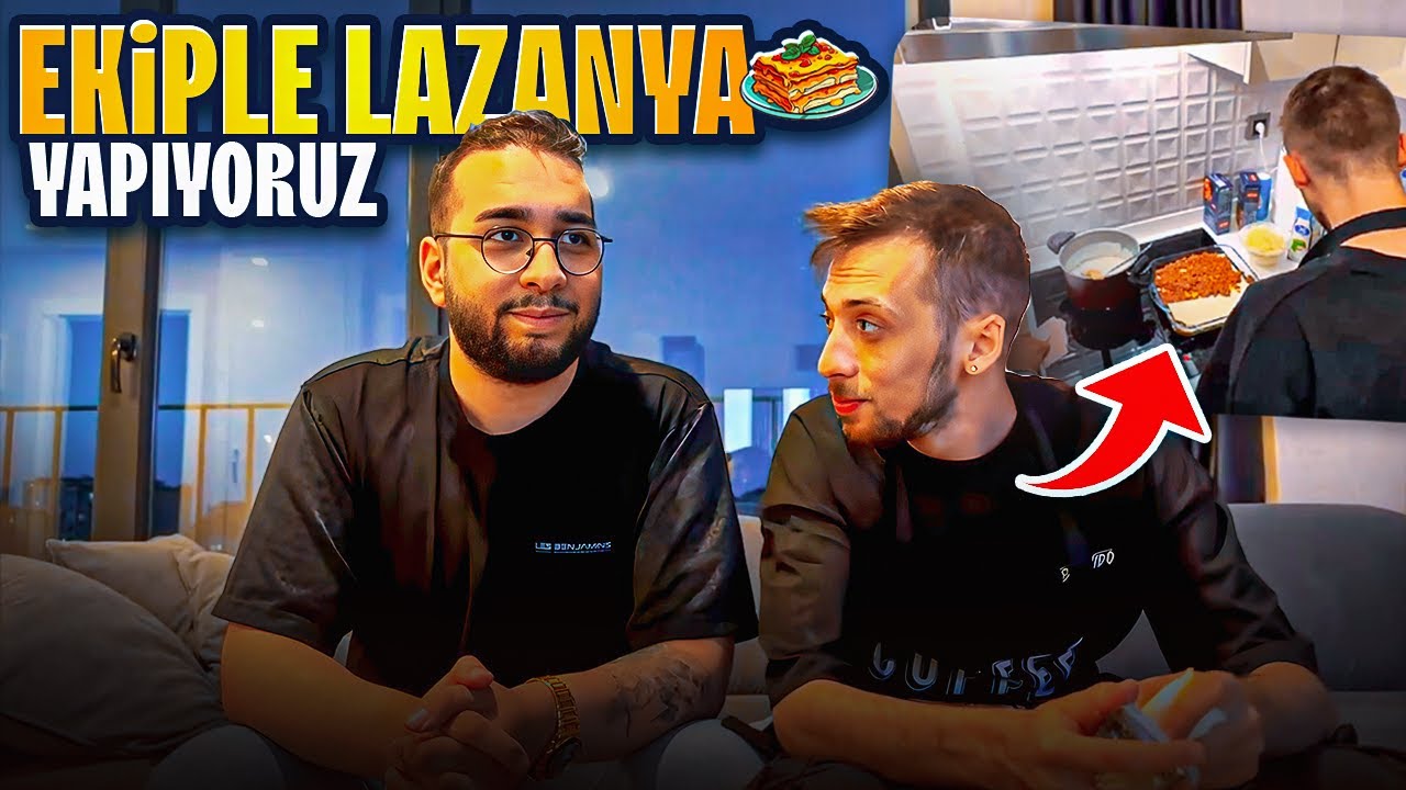 EKİPLE  LAZANYA YAPTIM ! | PARMAKLARINI YEDİLER !! 