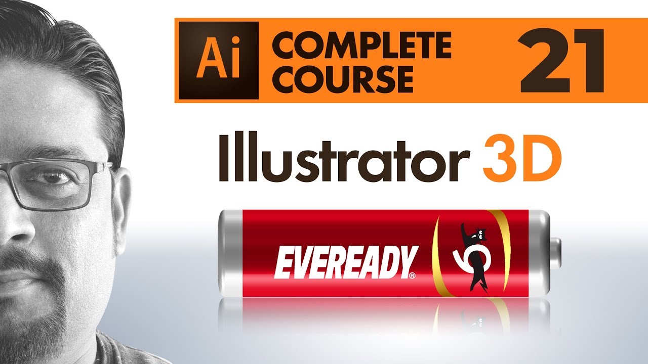 Illustrator CC 3D Tutorial in Hindi / Urdu