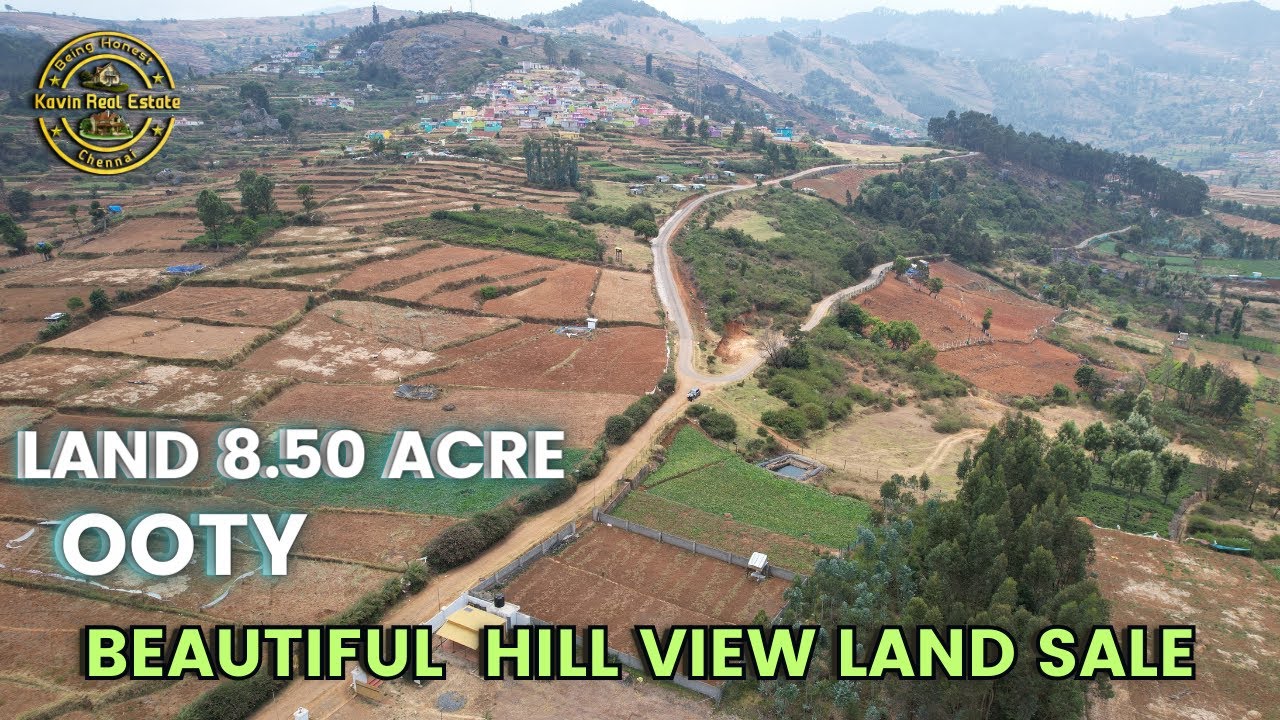 ID 1596 - Beautiful Hill View Land For Sale In Ooty || Patta || 24Ft Road || Plain Surface Land