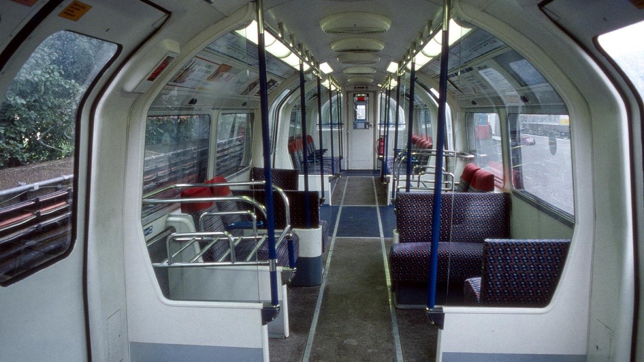 1973Tube Stock Train With Luggage Racks