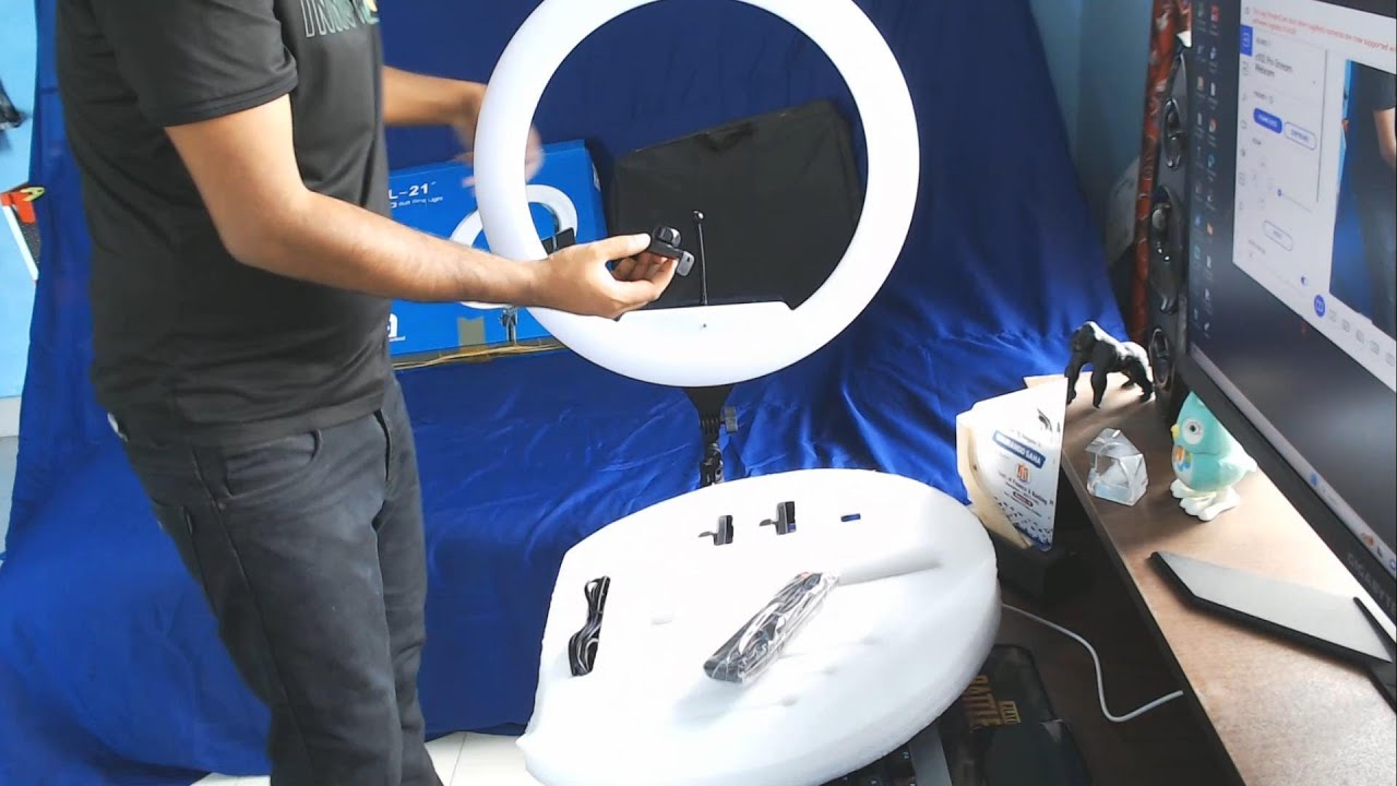 RL 21 Ring  light Setup tutorial Bangla | Ring Light RL 21 REVIEW BANGLA