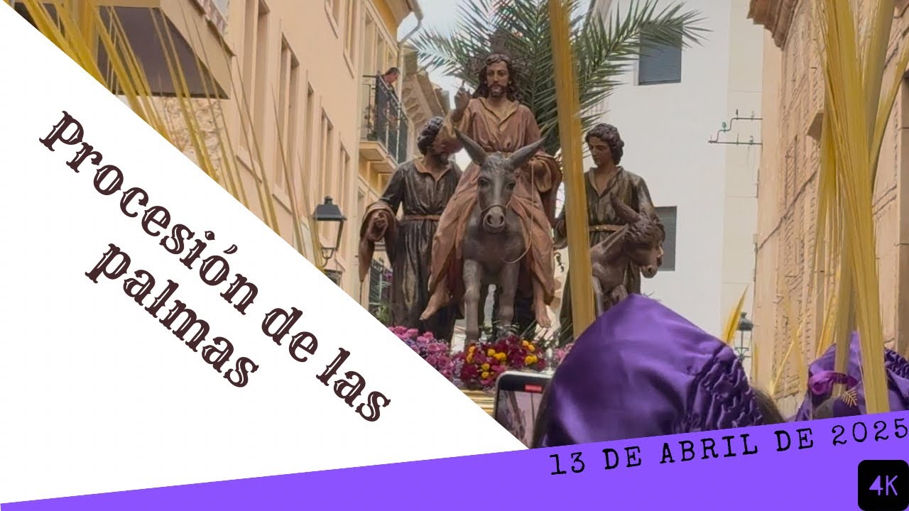 Semana Santa Cieza 2025: [4K] Procesión de la Burrica (Domingo de Ramos)