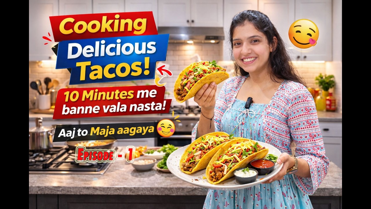 😋Easy Veg Tacos Recipe | Street Style Tacos at Home🌮 | Quick Snack Recipe | Episode - 1