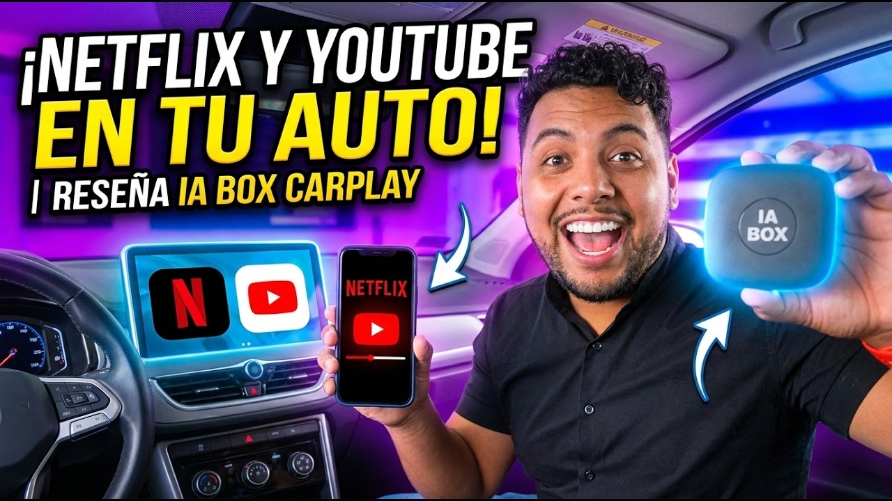 &iexcl;Haz que tu carro tenga Netflix y YouTube!  | IA BOX Carplay Review en