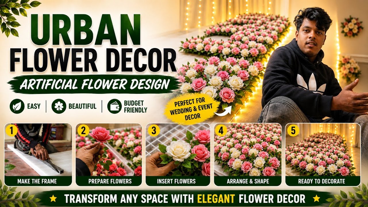 Flower Chain बनाने का तरीका | Daily Vlog | Complete Process बनाना#flowerdesign #flowerchain #flower