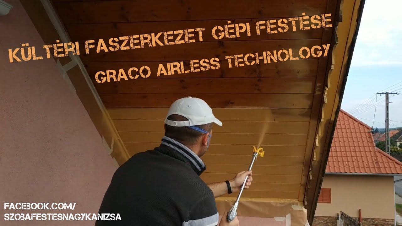 Szobafest&eacute;s S01E19: K&uuml;lt&eacute;ri faszerkezet g&eacute;pi fest&eacute;se, Graco GX 21