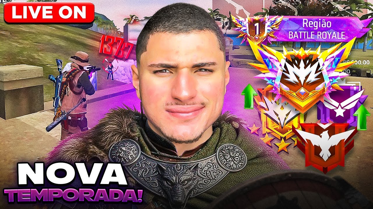 AO VIVO🔴EM BUSCA DO TOP GLOBAL NO MOBILE!🔥 JACKsx FF