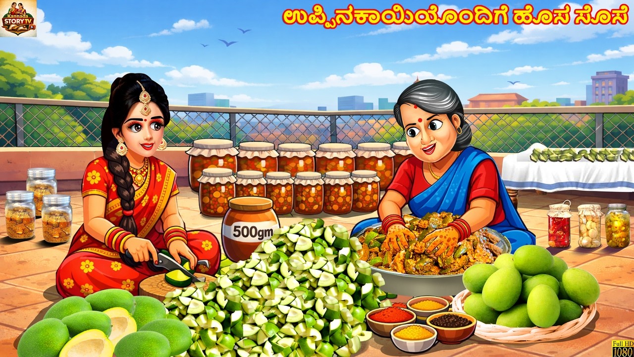 Uppinakayiyondige hosa sose | ಉಪ್ಪಿನಕಾಯಿಯೊಂದಿಗೆ ಹೊಸ ಸೊಸೆ | Kannada Stories | Kannada Moral Story