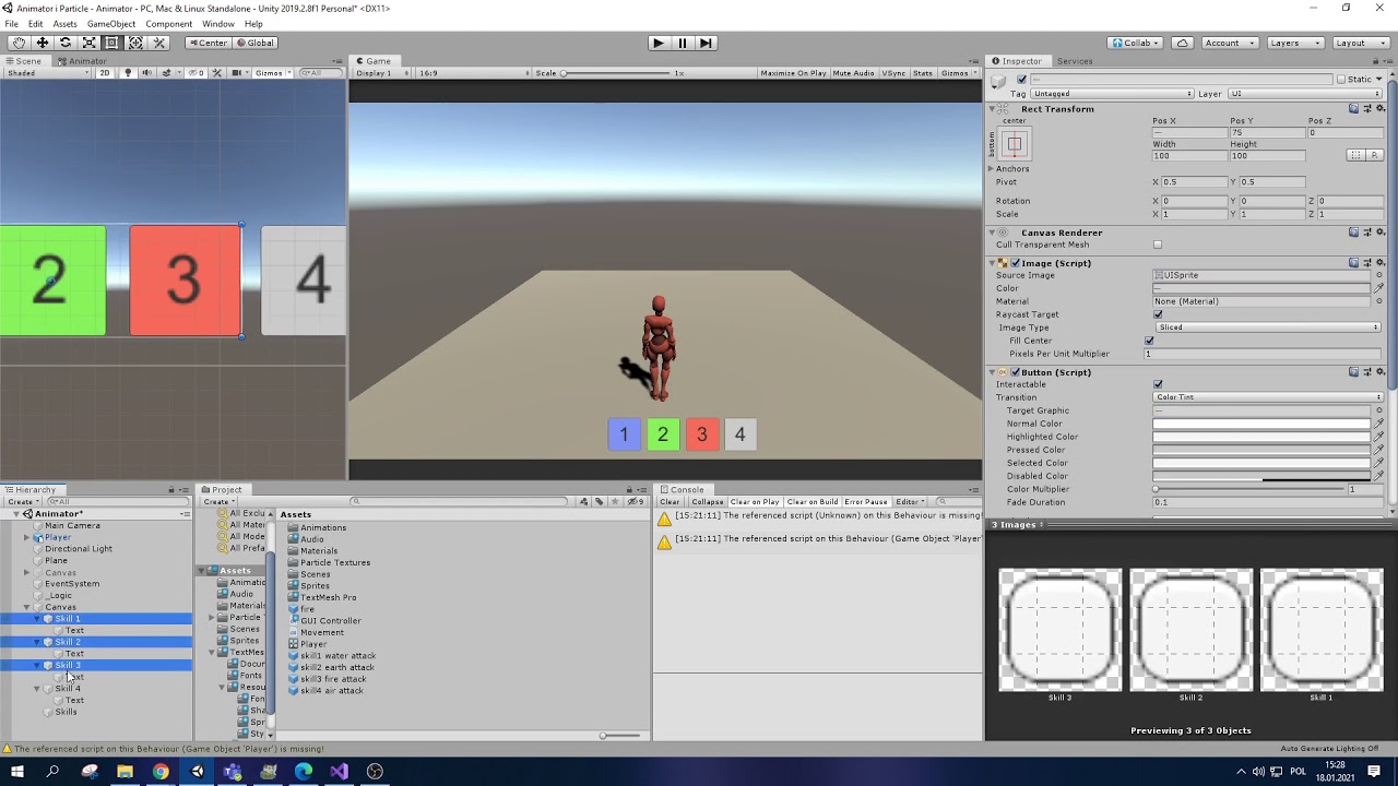 [Unity] Projekt RPG #3 UI i Audio cz.1 Przygotowanie interfejsu
