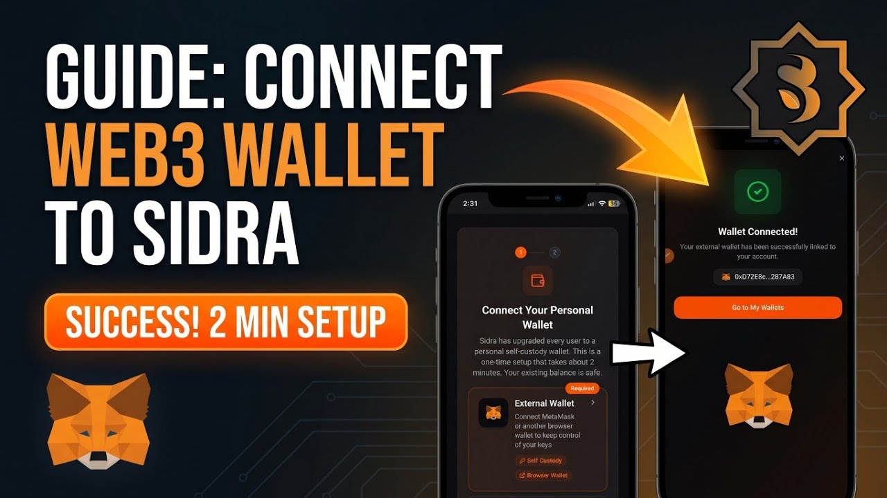 Straight Way to Connect Metamask to Sidra Account | Web3 Wallet Connect