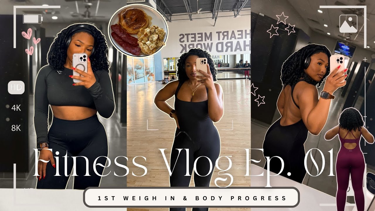 fitness vlog ep. 1 | first weigh-in, body changes, battling self-sabotage, building core strength