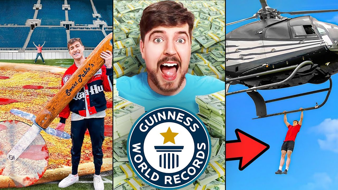 YOUTUBERZY Kt&oacute;rzy Pobili Światowe REKORDY GUINNESSA!