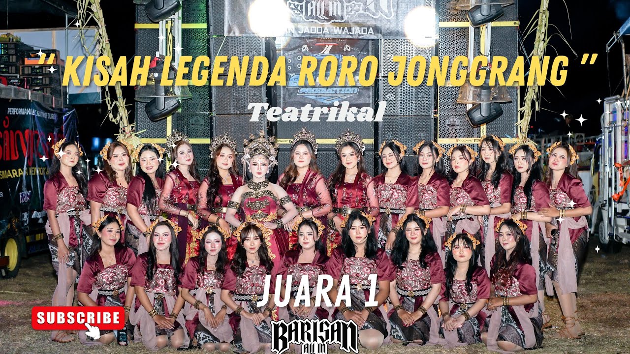 TEATRIKAL KISAH LEGENDA RORO JONGGRANG  YANG LAGI VIRAL DI TIKTOK 2024 FULL VERSION