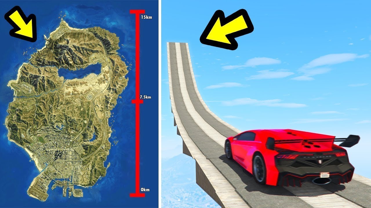 Kann man über die GANZE KARTE springen in GTA 5?
