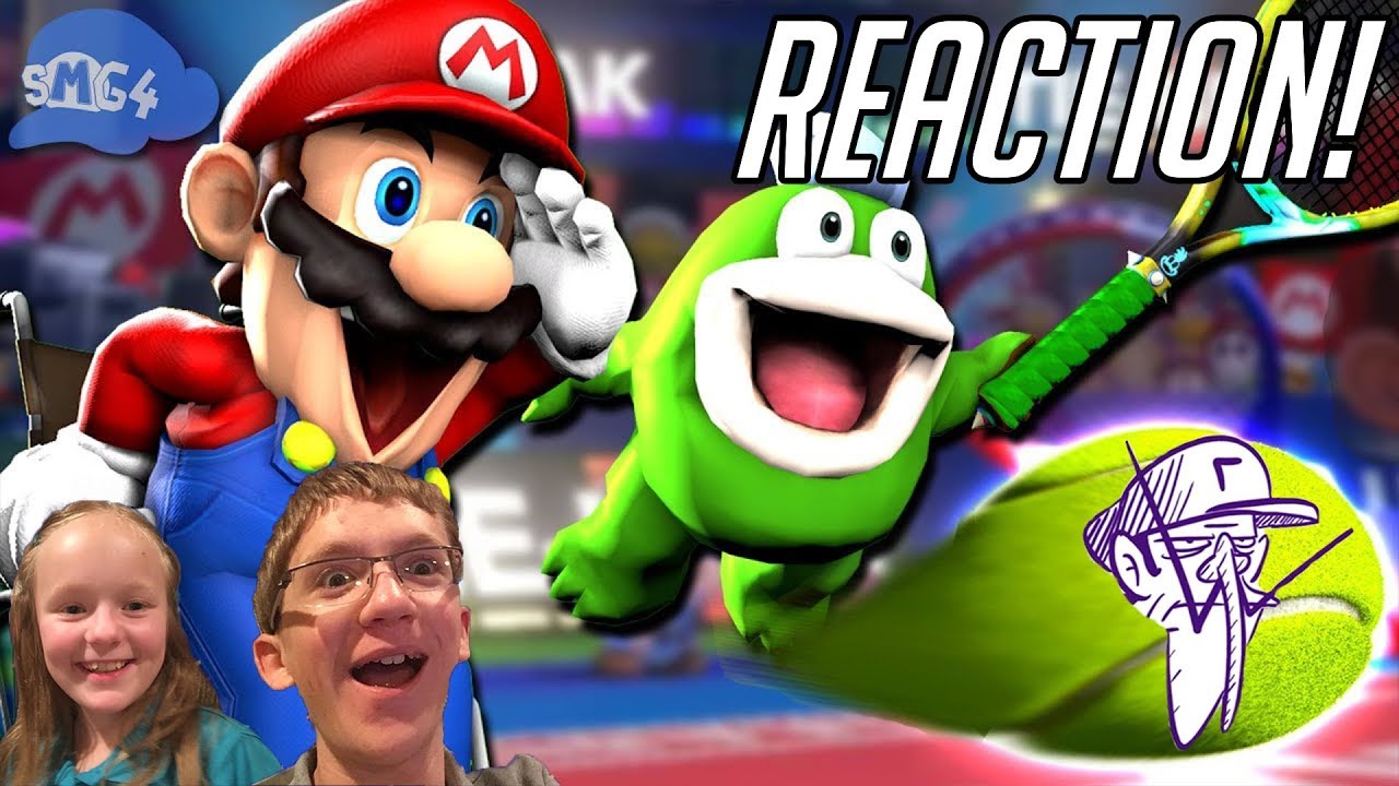 SMG4 Stupid Mario Tennis Aces REACTION! (+something else)