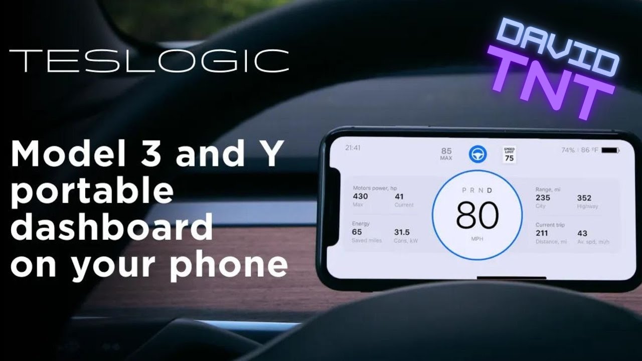 Teslogic, le meilleur Dashboard pour Tesla model 3 et Y
