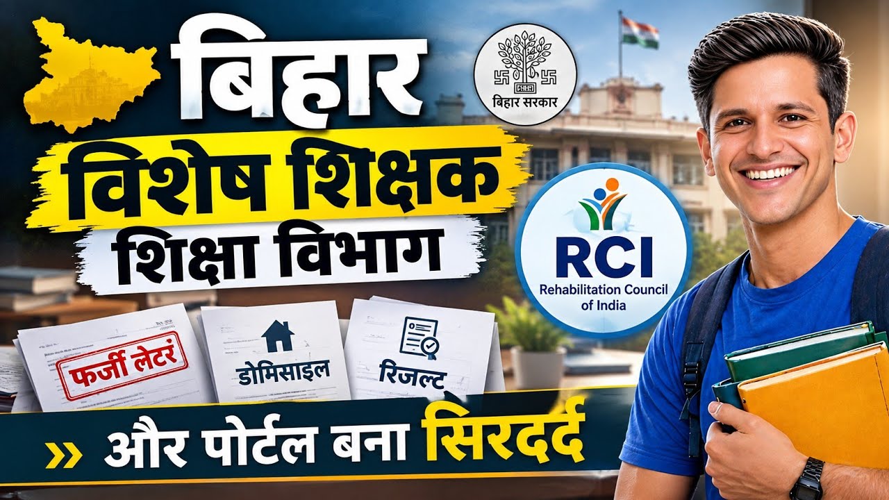 बिहार विशेष शिक्षक शिक्षा विभाग द्वारा RCI को भेजा गया लेटर कैटेगरी को लेकर ।।