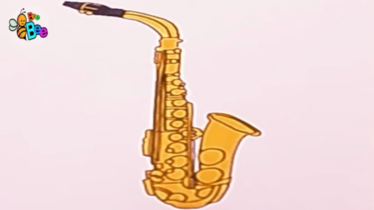 How to draw a Saxophone