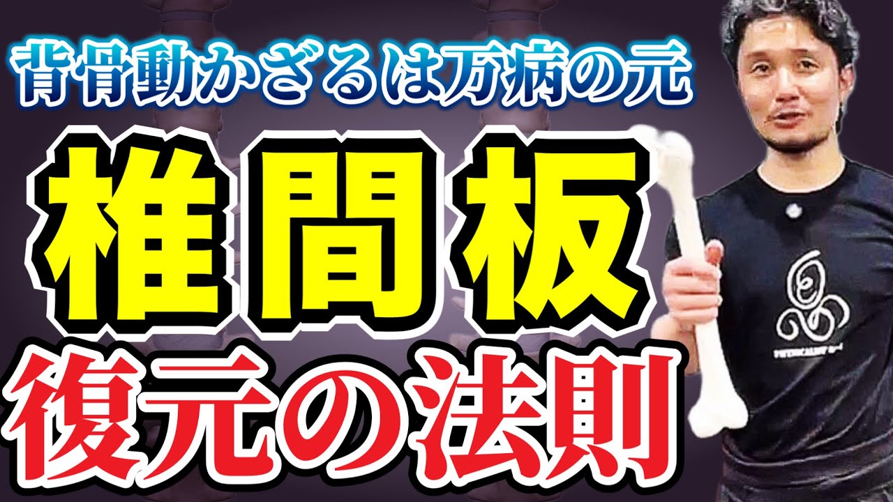脊椎椎間板復元の法則｜背骨動かざるは万病の元【身体開発・フィジカリストOuJi】