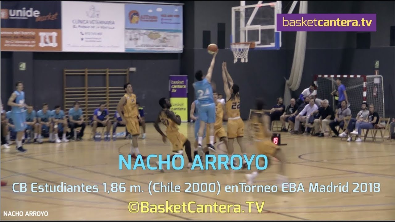NACHO ARROYO (&acute;00) Estudiantes.- Liga EBA Madrid 2018 (BasketCantera.TV)
