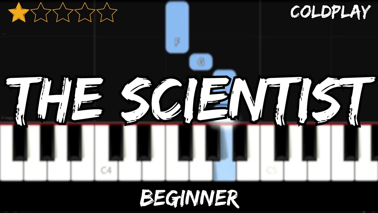 Coldplay - The Scientist - Easy Beginner Piano Tutorial - For 1 Hand