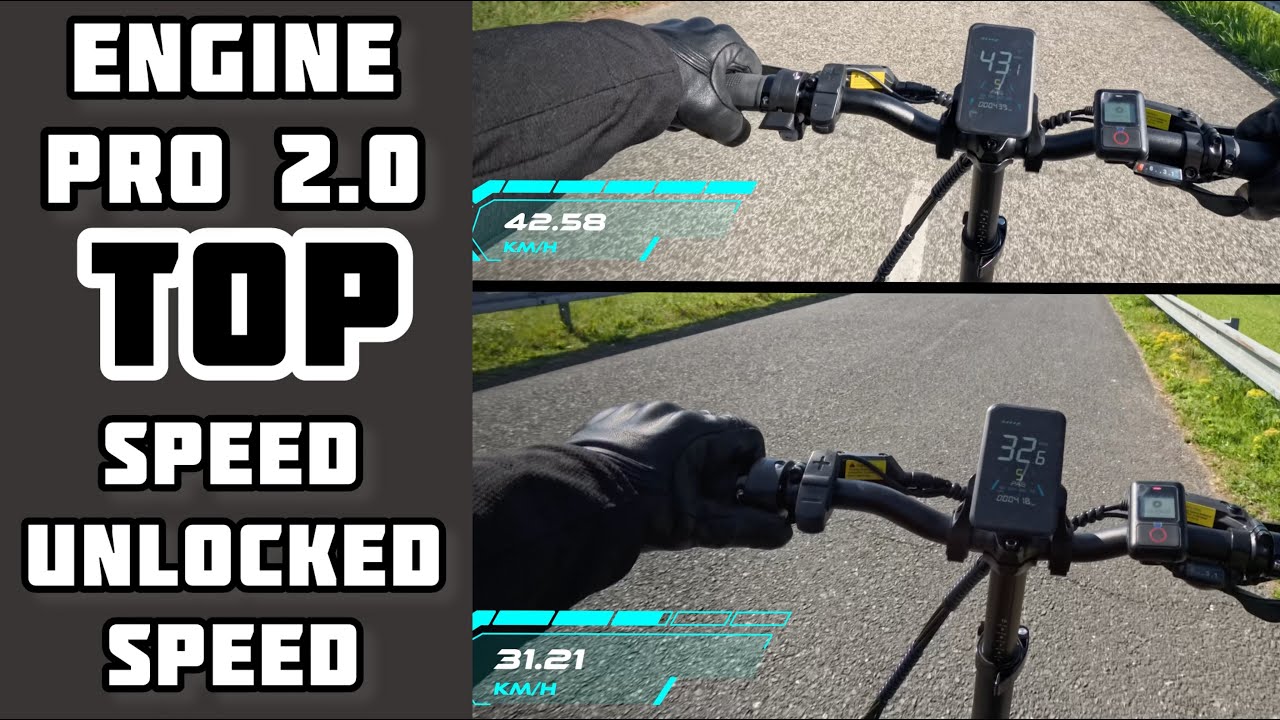 Engwe Engine Pro 2.0 - odblokovanie plynu a  rýchlosti a test maximálnej rýchlosti