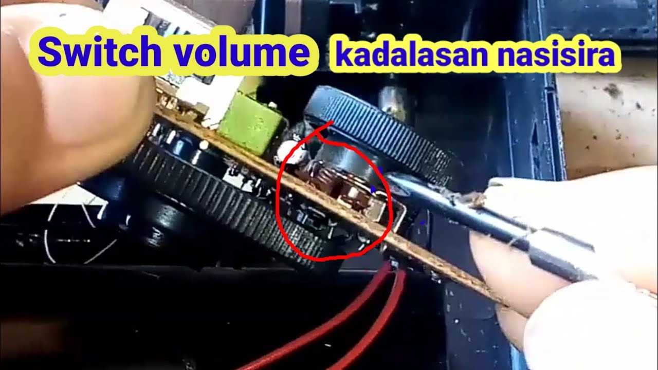 how to repair am fm mini radio..volume switch problem
