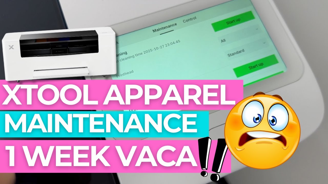 Обслуживание принтера для одежды xTool после недельного простоя — будет ли он печатать? (Решение ...