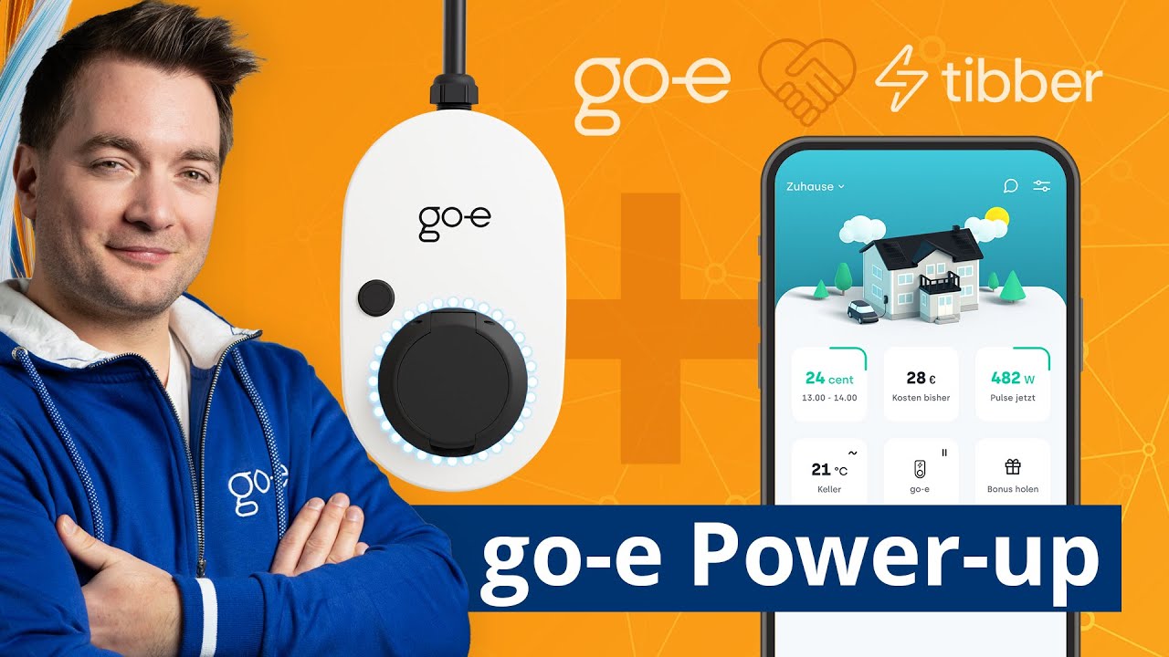 Smart Charging mit go-e & tibber: E-Auto g&uuml;nstig und effizient laden #goe #tibber #goePowerUp