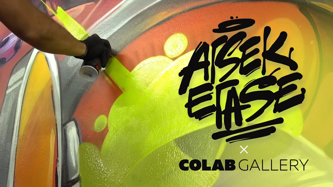 Arsek Erase - group show at  Colab Gallery (Graffiti Vlog)