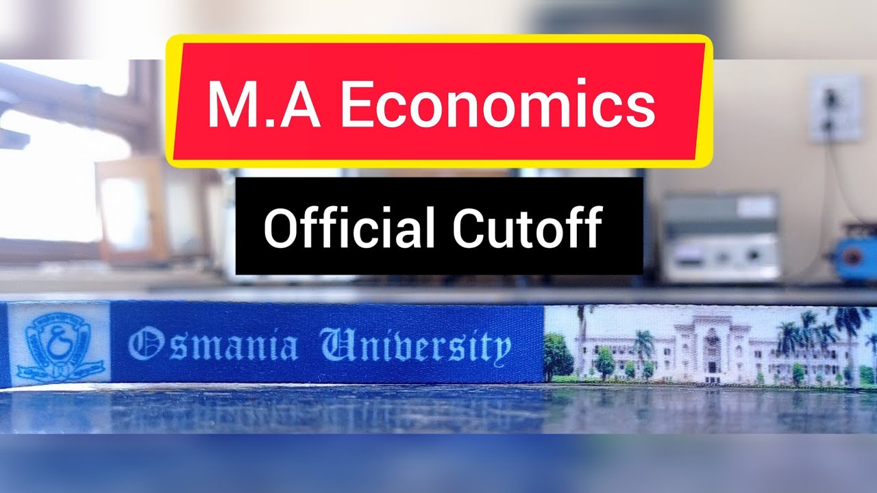 TG CPGET - M.A. Economics Official Rank Cutoffs: Osmania University, Telangana Women's University...