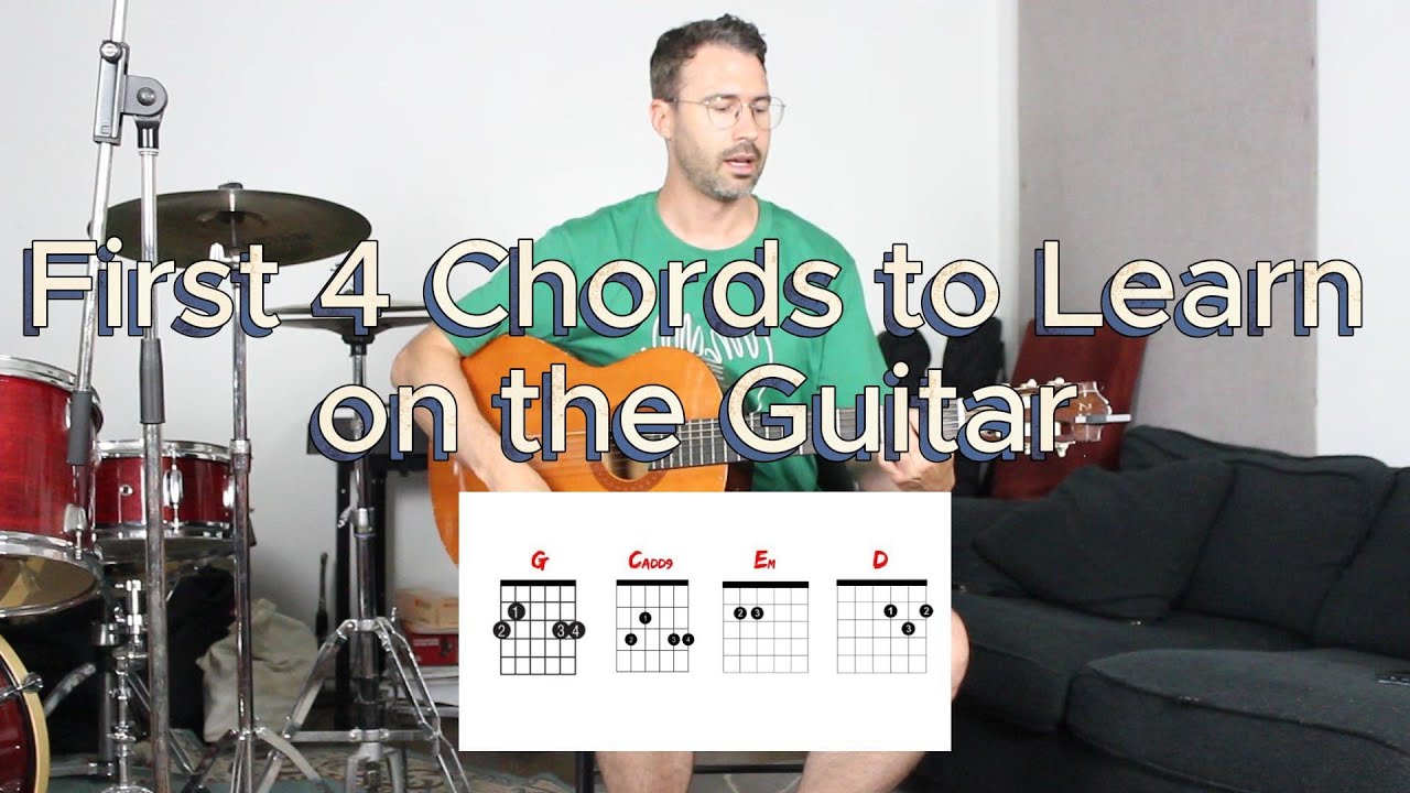 Learn Your first 4 Chords on Guitar - Easy Guitar for Beginners