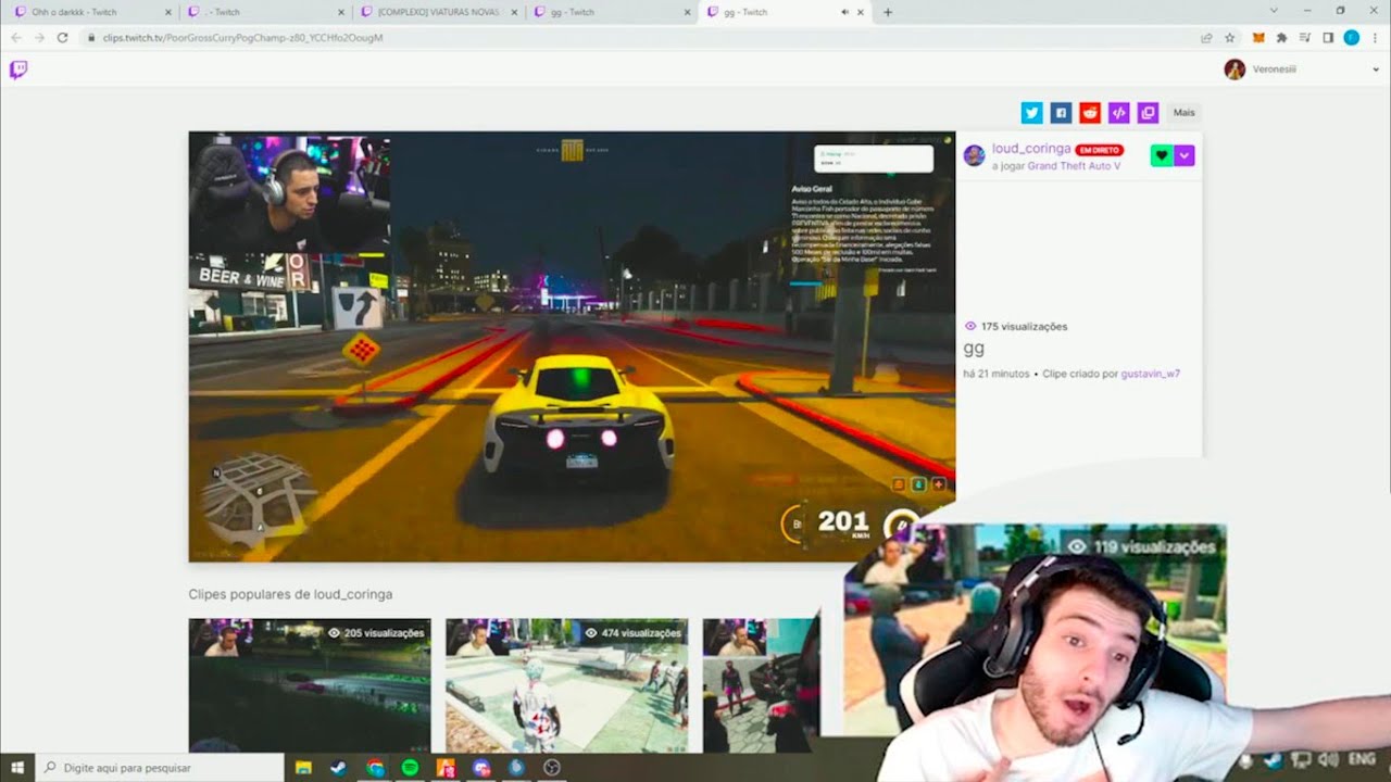VERONESIII REAGINDO AO CORINGA NO COMPLEXO | GTA RP