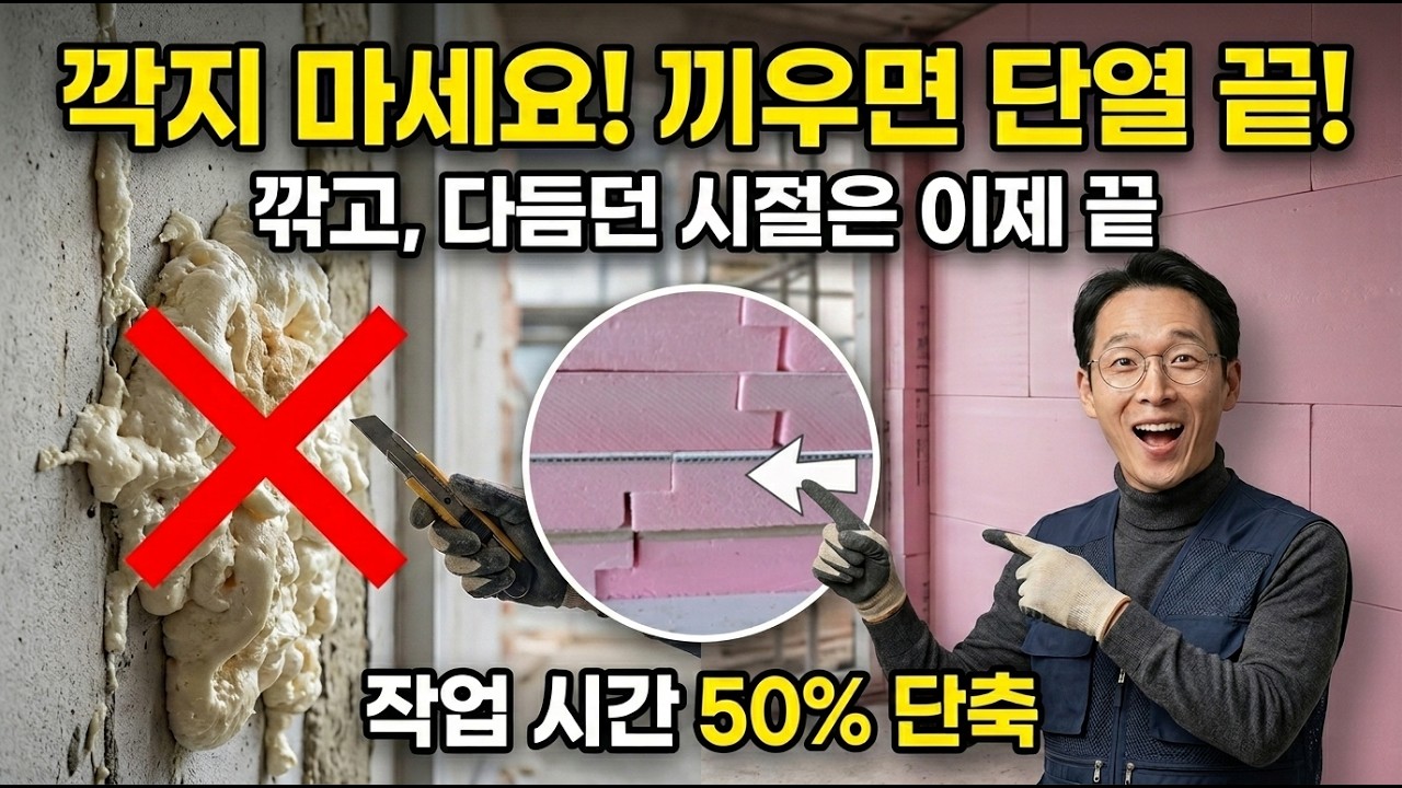 이걸 왜 이제 만들었지? 단열 기밀 완벽하게 잡는 '끼워맞춤' 단열 보드 시공법