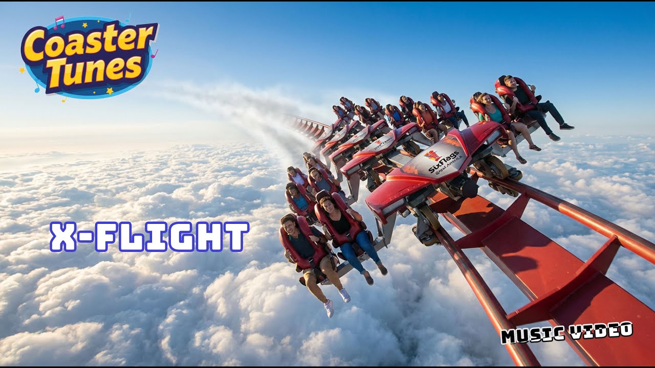 X Flight Video - Coaster Tunes (Music Video) Great America Vol 1