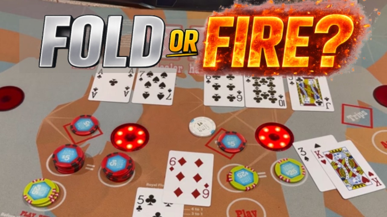 FOLD OR FIRE?? ULTIMATE TEXAS HOLD 'EM in LAS VEGAS!